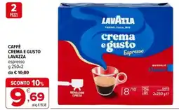 Iperal Caffè Crema e Gusto Lavazza offerta