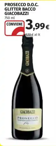 Coop Superstore Prosecco D.O.C. Glitter Bacco Giacobazzi offerta