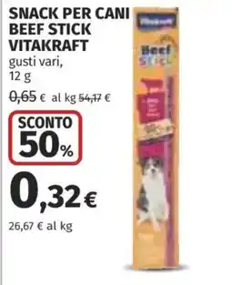 Coop Superstore Snack per cani beef stick vitakraft offerta