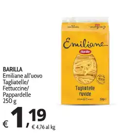 Primo Prezzo Barilla Emiliane all'uovo offerta