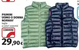 Coop Superstore Piumini uomo o donna Norway offerta