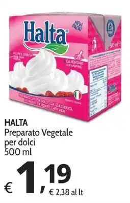 Primo Prezzo Halta Preparato Vegetale per dolci offerta