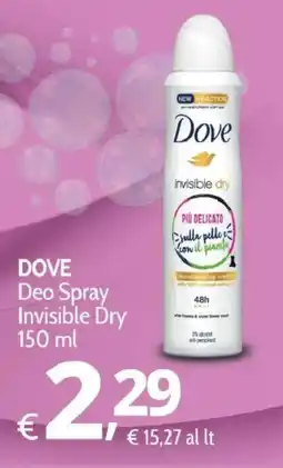 Primo Prezzo Dove Deo Spray Invisible Dry offerta