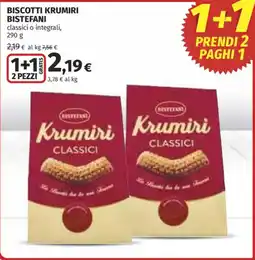 Coop Superstore Biscotti Krumiri Bistefani Classici offerta
