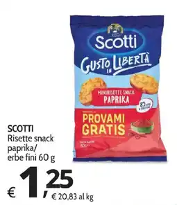 Primo Prezzo Scotti risette snack paprika offerta