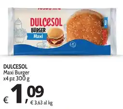 Primo Prezzo Dulcesol Burger Maxi offerta