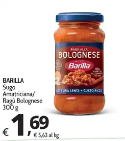 Primo Prezzo Barilla Sugo Amatriciana/Ragù Bolognese offerta