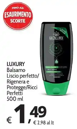 Primo Prezzo Luxury Balsamo Liscio perfetto/Rigenera e Protegge/Ricci Perfetti offerta
