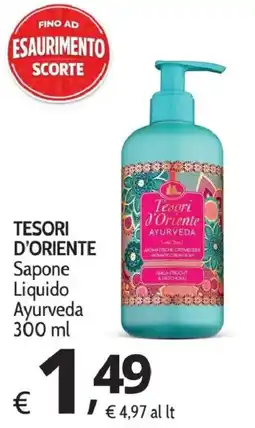 Primo Prezzo Tesori d'Oriente Sapone Liquido Ayurveda offerta