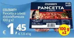 Primo Prezzo Celebrity Pancetta a cubetti offerta