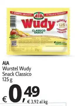 Primo Prezzo AIA Wurstel Wudy Snack Classico offerta