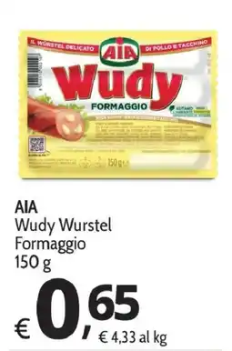 Primo Prezzo AIA Wudy Wurstel Formaggio offerta