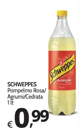 Primo Prezzo Schweppes Pompelmo Rosa/Agrumi/Cedrata offerta