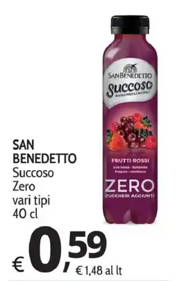 Primo Prezzo San Benedetto Succoso Zero offerta