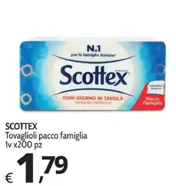 Primo Prezzo Scottex tovaglioli pacco famiglia offerta