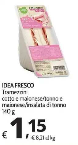 Primo Prezzo Idea Fresco Tramezzini cotto e maionese/tonno e maionese/insalata di tonno offerta