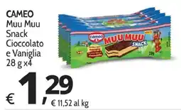 Primo Prezzo Cameo Muu Muu Snack Cioccolato e Vaniglia offerta