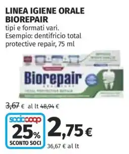 Coop Superstore Dentifricio Biorepair offerta
