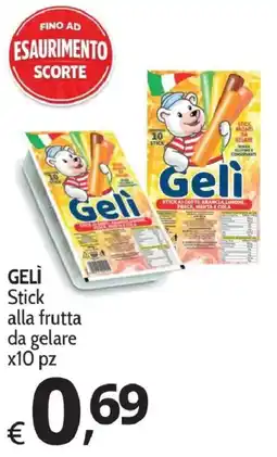 Primo Prezzo Gelì Stick alla frutta da gelare offerta