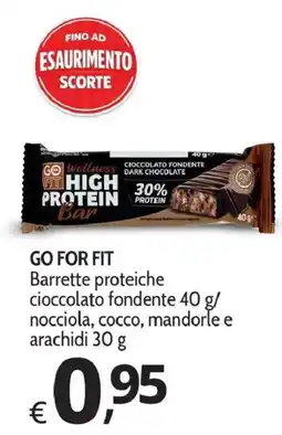 Primo Prezzo Go for fit barrette proteiche cioccolato fondente offerta