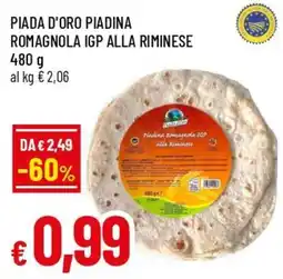 Famila Superstore Piada d'Oro Piadina Romagnola IGP alla Riminese offerta
