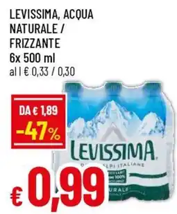 Famila Superstore Acqua naturale frizzante Levissima offerta