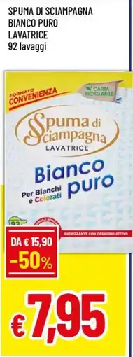 Famila Superstore Spuma di sciampagna lavatrice bianco puro offerta