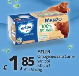 Primo Prezzo Mellin Omogeneizzato Carne offerta