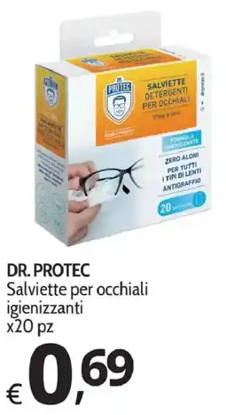Primo Prezzo Dr. Protec Salviette per occhiali igienizzanti offerta