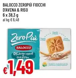 Famila Superstore Balocco Zeropiu Fiocchi d'Avena & Riso offerta