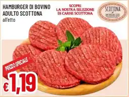 Famila Superstore Hamburger di bovino adulto Scottona offerta