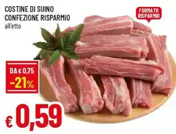 Famila Superstore Costine di suino offerta