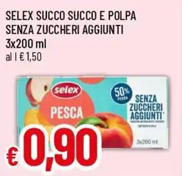 Famila Superstore Selex succo pesca offerta