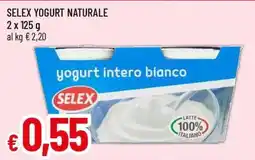 Famila Superstore Yogurt intero bianco Selex offerta