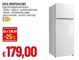 Famila Superstore Daya frigorifero doppia porta bianco offerta