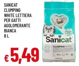 Famila Superstore Sanicat lettiera per gatti agglomerante bianca offerta
