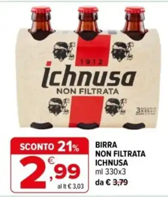 Birra non filtrata Ichnusa