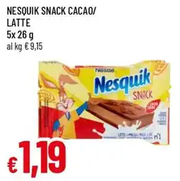 Famila Superstore Nesquik Snack Cacao/Latte offerta