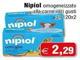 Magazzini Smart Nipiol omogeneizzato alla carne vari gusti offerta
