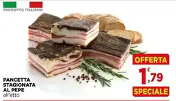 Gran mercato Pancetta stagionata al pepe offerta