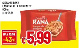 Famila Superstore Rana Lasagne alla Bolognese offerta