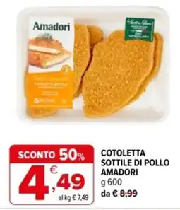 Iperal Cotoletta sottile di pollo Amadori offerta