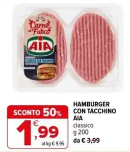 Iperal Hamburger con tacchino AIA classico offerta