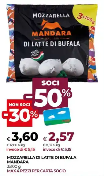 Mozzarella di latte di bufala Mandara