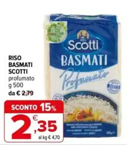 Iperal Riso basmati Scotti profumato offerta