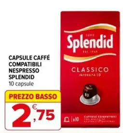 Iperal Capsule caffé compatibili Nespresso Splendid offerta