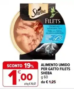Iperal Alimento umido per gatto Filets Sheba offerta