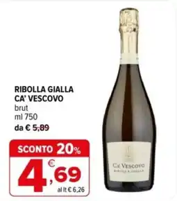 Iperal Ribolla Gialla Ca' Vescovo offerta