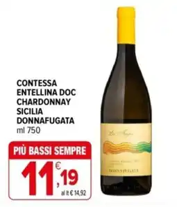 Iperal Contessa Entellina Doc Chardonnay Sicilia DonnaFugata offerta