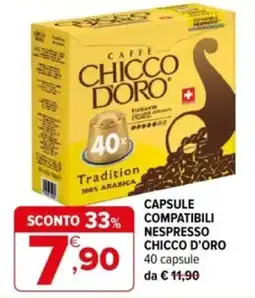 Iperal Capsule compatibili Nespresso Chicco d'Oro offerta